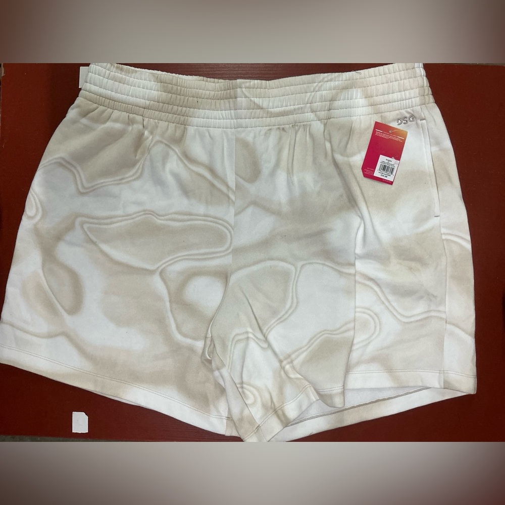 Long Fleece Short (Concrete Taupe TIE Dye Color)